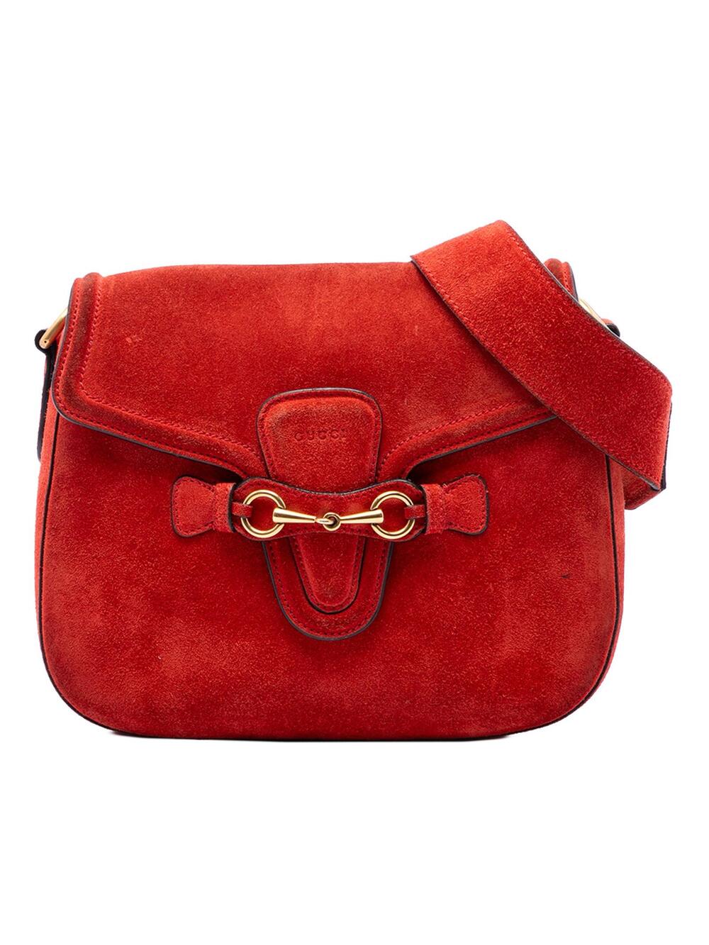 Gucci Medium Suede Lady Web Crossbody #342914G92B